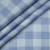 Birla Century Men's Cotton Checks Unstitched Shirting Fabric (Sky Blue )