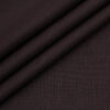 Cadini Men's Cotton Linen Solids 2.25 Meter Unstitched Shirting Fabric (Dark Wine)