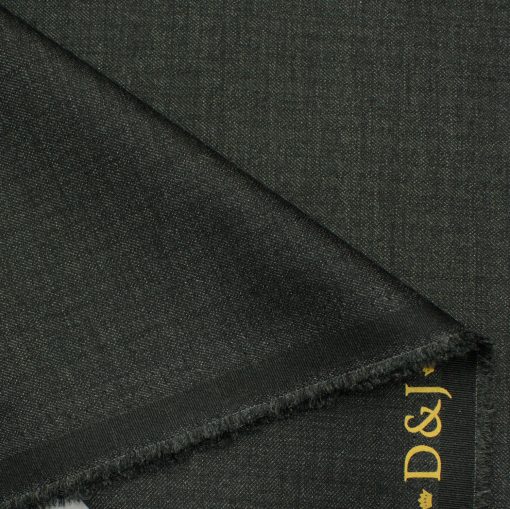 Don & Julio Men's Terry Rayon Self Design 3.75 Meter Unstitched Suiting Fabric (Dark Worsted Grey)