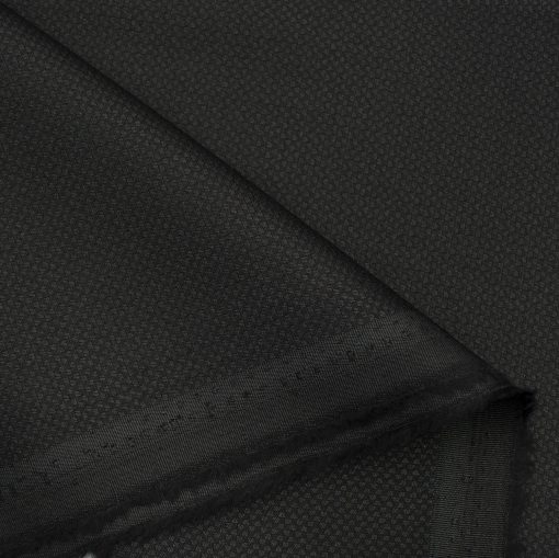 Don & Julio Men's Terry Rayon Structured 3.75 Meter Unstitched Suiting Fabric (Black)