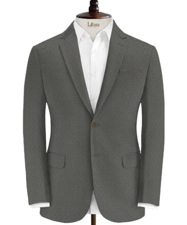 Don & Julio Men's Terry Rayon Structured 3.75 Meter Unstitched Suiting Fabric (Grey)