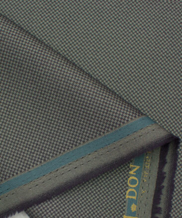 Don & Julio Men's Terry Rayon Structured 3.75 Meter Unstitched Suiting Fabric (Grey)