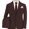 Don & Julio Men's Terry Rayon Structured 3.75 Meter Unstitched Suiting Fabric (Wine)