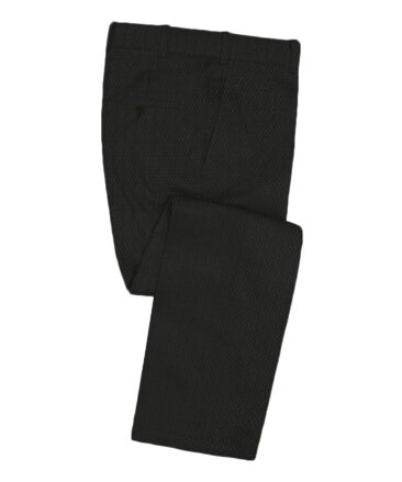 Don & Julio Men's Terry Rayon Structured 3.75 Meter Unstitched Suiting Fabric (Black)