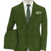 Don & Julio Men's Terry Rayon Checks 3.75 Meter Unstitched Suiting Fabric (Pear Green)