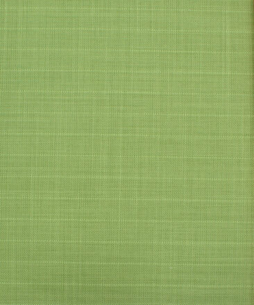 Fashion Flair Men's Terry Rayon Striped 3.75 Meter Unstitched Suiting Fabric (Lime Green)