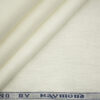 Raymond Men's Pure Linen 60 LEA Solids 3.50 Meter Unstitched Shirting Fabric (Milky White)