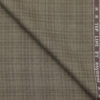 Raymond Men's Polyester Viscose Checks 3.75 Meter Unstitched Suiting Fabric (Medium Brown)