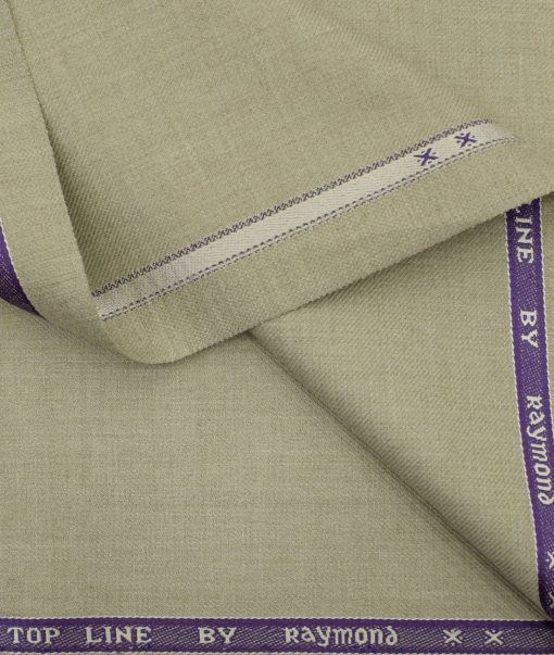 Raymond Men's Polyester Viscose Solids 3.75 Meter Unstitched Suiting Fabric (Beige)