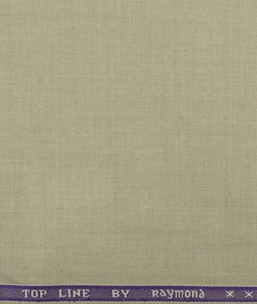 Raymond Men's Polyester Viscose Solids 3.75 Meter Unstitched Suiting Fabric (Beige)