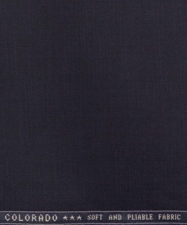 Raymond Men's Polyester Viscose Solids 3.75 Meter Unstitched Suiting Fabric (Dark Purple)