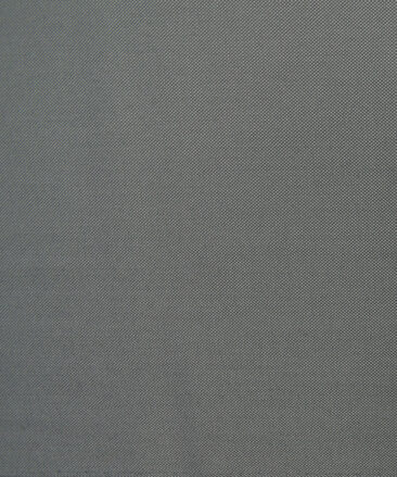 Absoluto Men's Terry Rayon Structured 3.75 Meter Unstitched Suiting Fabric (Silver Grey)