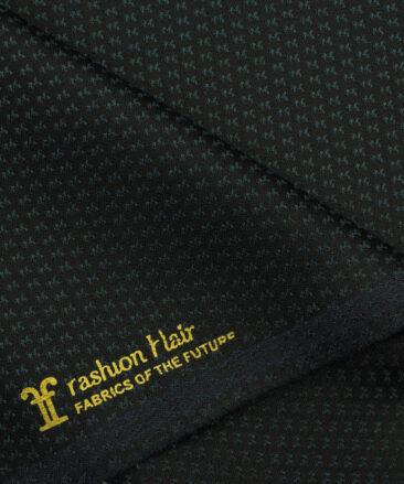 Fashion Flair Men's Terry Rayon Structured 3.75 Meter Unstitched Suiting Fabric (Dark Sea Green)