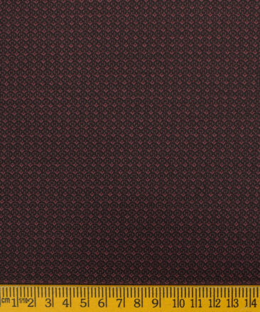 Fashion Flair Men's Terry Rayon Structured 3.75 Meter Unstitched Suiting Fabric (Dark Wine)