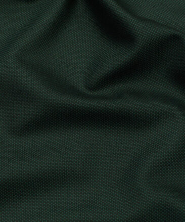 J.Hampstead Men's Terry Rayon Structured 3.75 Meter Unstitched Suiting Fabric (Dark Pine Green)