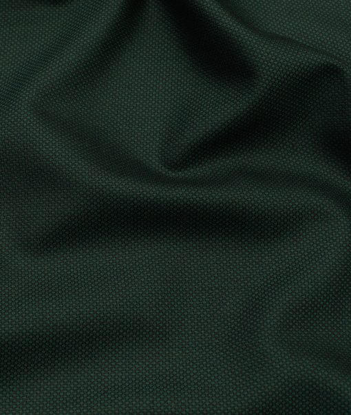 J.Hampstead Men's Terry Rayon Structured 3.75 Meter Unstitched Suiting Fabric (Dark Pine Green)