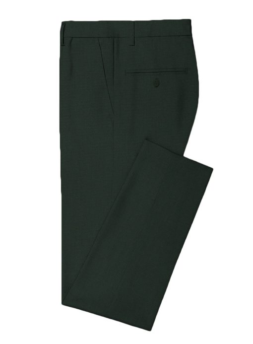 J.Hampstead Men's Terry Rayon Structured 3.75 Meter Unstitched Suiting Fabric (Dark Pine Green)