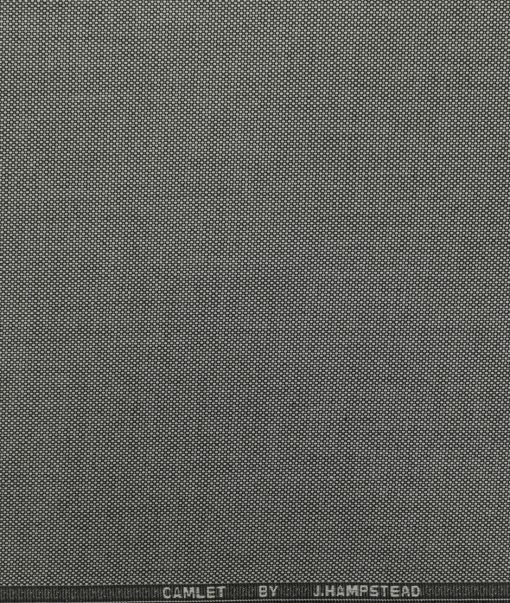 J.Hampstead Men's Terry Rayon Structured 3.75 Meter Unstitched Suiting Fabric (Silver Grey)