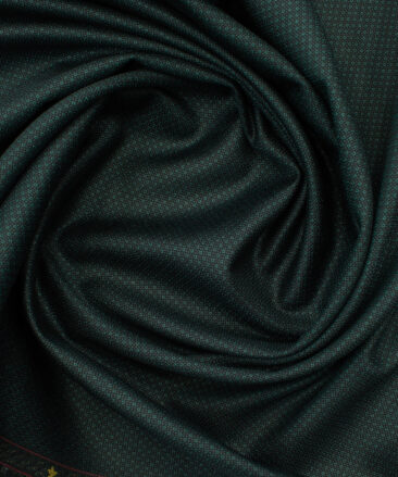 Panero Men's Terry Rayon Structured 3.75 Meter Unstitched Suiting Fabric (Sea Green)