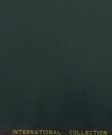 Panero Men's Terry Rayon Structured 3.75 Meter Unstitched Suiting Fabric (Sea Green)