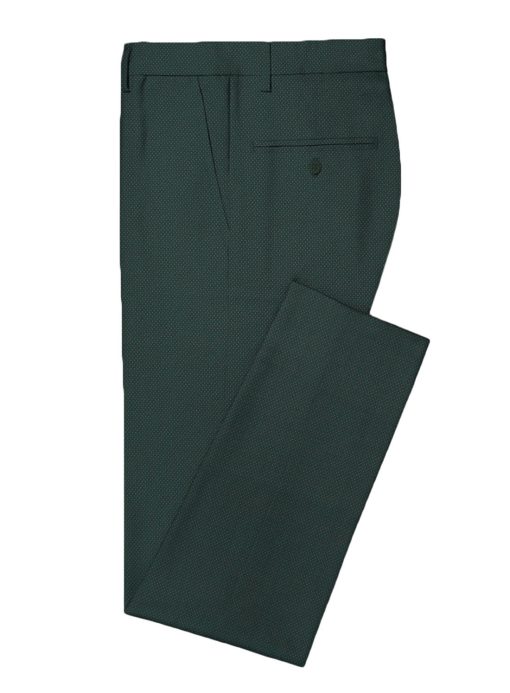 Panero Men's Terry Rayon Structured 3.75 Meter Unstitched Suiting Fabric (Sea Green)