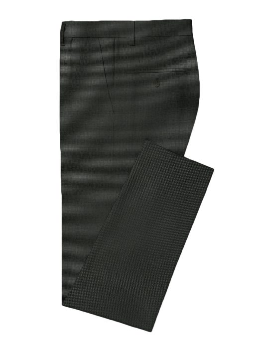 Spada Men's Terry Rayon Structured 3.75 Meter Unstitched Suiting Fabric (Blackish Grey)