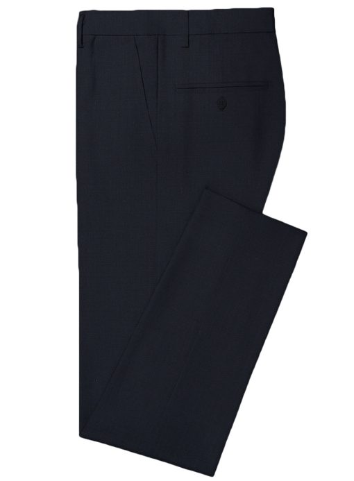 Cavalero Men's Wool Solids Super 150's3.75 Meter Unstitched Suiting Fabric (Navy Blue)