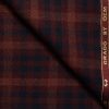 OCM Men's Wool Checks Very Fine  2 Meter Unstitched Tweed Jacketing & Blazer Fabric (Red)