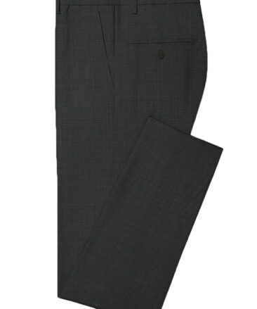 Raymond Men's Wool Checks Monza Prime 3.75 Meter Unstitched Suiting Fabric (Dark Grey)