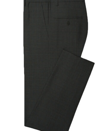 Raymond Men's Wool Checks Techno Smart 3.75 Meter Unstitched Suiting Fabric (Worsted Black)