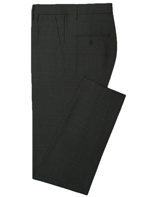 Raymond Men's Wool Checks Techno Smart 3.75 Meter Unstitched Suiting Fabric (Worsted Black)