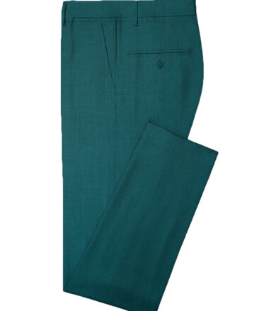 Absoluto Men's Terry Rayon Solids  Unstitched Suiting Fabric (Deep Sea Green)