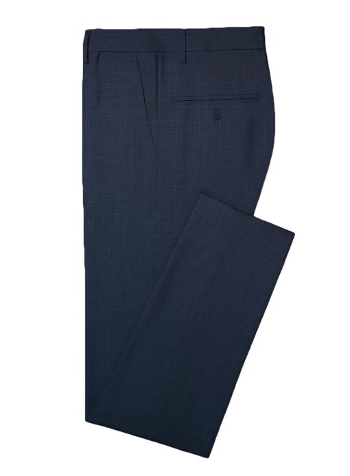 Canetti Men's Terry Rayon Self Design 3.75 Meter Unstitched Suiting Fabric (Dark Blue)