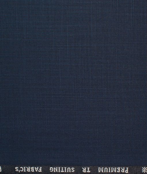 Canetti Men's Terry Rayon Self Design  Unstitched Suiting Fabric (Dark Blue) - Image 6