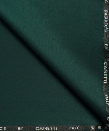 Canetti Men's Terry Rayon Solids 3.75 Meter Unstitched Suiting Fabric (Sea Green)