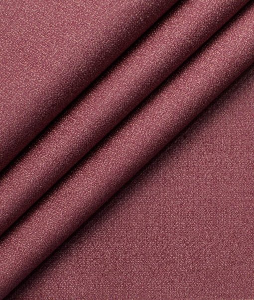 Italian Channel Men's Terry Rayon Structured  Unstitched Suiting Fabric (Rose Pink) - Image 6