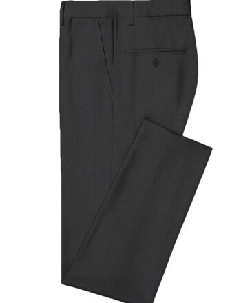 J.Hampstead Men's Wool Structured Super 90's  Unstitched Suiting Fabric (Dark Grey)