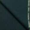 J.Hampstead Men's Wool Structured Super 100's 1.30 Meter Unstitched Trouser Fabric (Dark Sea Green)