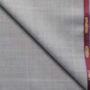 Spaadaa Men's Wool Checks Super 120's  Unstitched Suiting Fabric (Light Grey)