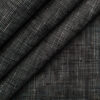 Linen Club Men's Linen Structured 3.75 Meter Unstitched Suiting Fabric (Black)