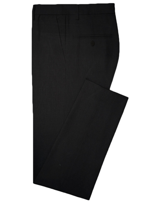 Linen Club Men's Linen Solids  Unstitched Suiting Fabric (Black) - Image 6