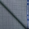 Raymond Men's Polyester Viscose Checks  Unstitched Suiting Fabric (Light Blueish Grey)