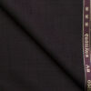 Raymond Men's Polyester Viscose Checks  Unstitched Suiting Fabric (Dark Wine)