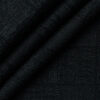 B-Posh Men's Terry Rayon Self Design 2.25 Meter Unstitched Jacketing & Blazer Fabric (Black)