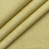 Cavallo by Linen Club Men's Cotton Linen Self Design 2.25 Meter Unstitched Shirting Fabric (Blonde Yellow)