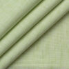 Cavallo by Linen Club Men's Cotton Linen Self Design 2.25 Meter Unstitched Shirting Fabric (Lime Green)