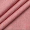 Cavallo by Linen Club Men's Cotton Linen Self Design 2.25 Meter Unstitched Shirting Fabric (Salmon Pink)