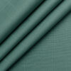 Godstra Men's Terry Rayon Checks 3.75 Meter Unstitched Suiting Fabric (Fern Green)