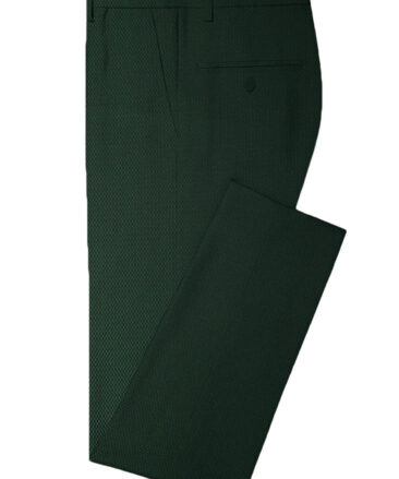 Godstra Men's Terry Rayon Structured 3.75 Meter Unstitched Suiting Fabric (Green)