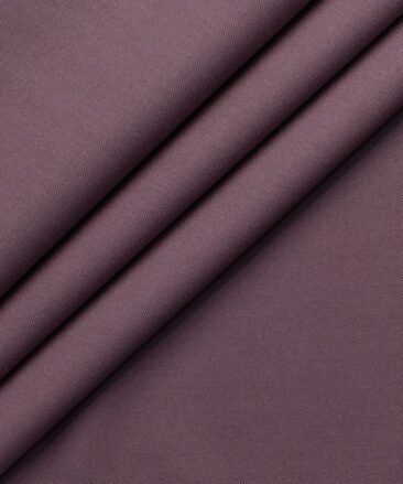 Italian Channel Men's Terry Rayon Solids 3.75 Meter Unstitched Suiting Fabric (Grape Purple)